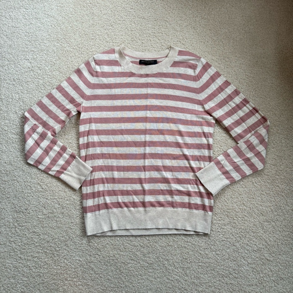 EUC banana republic striped sweater